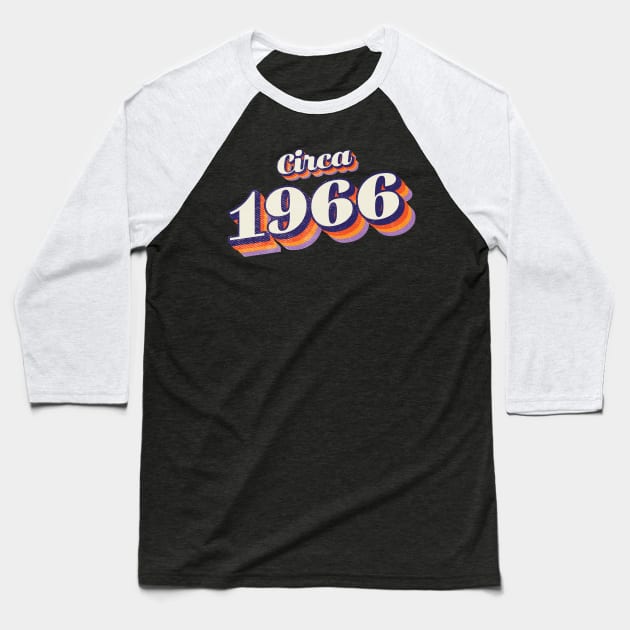 1966 Birthday Baseball T-Shirt by Vin Zzep